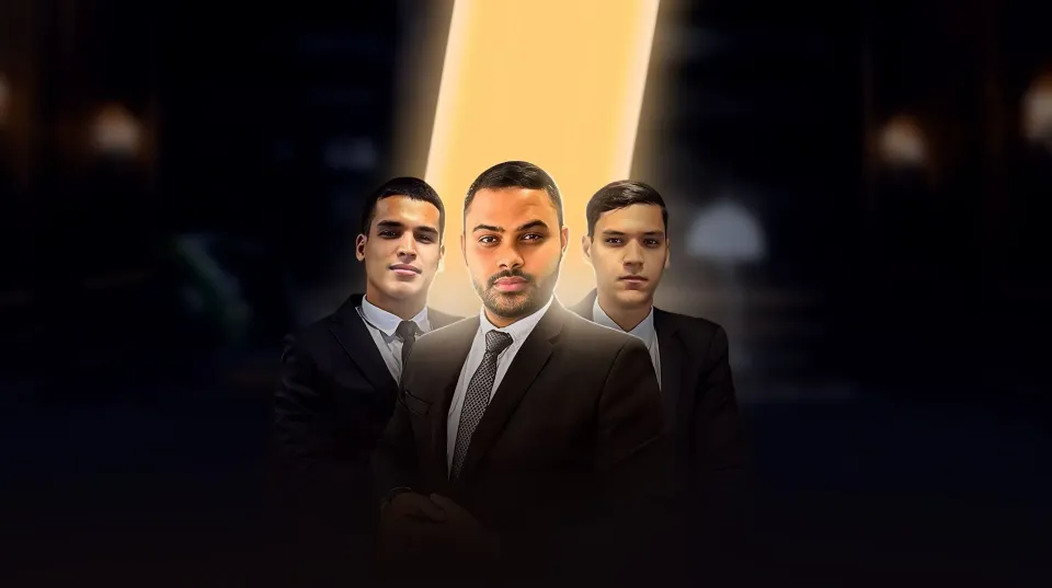 Os advogados da equipe Andrade Santos França